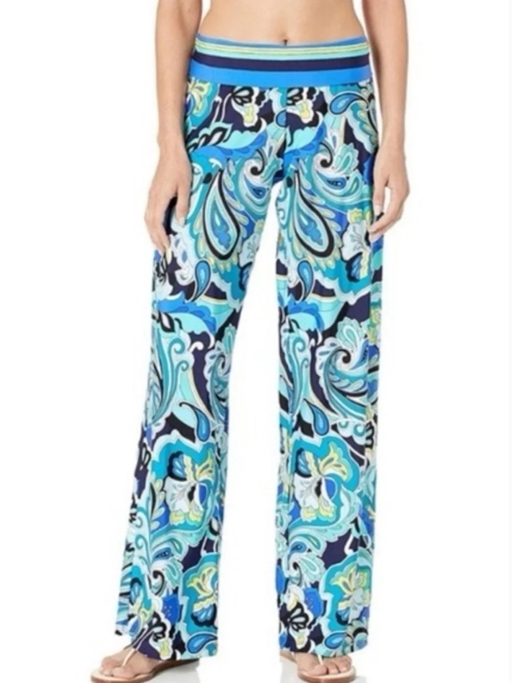 Trina Turk Ipanema Paisley Cover-Up Pants‎